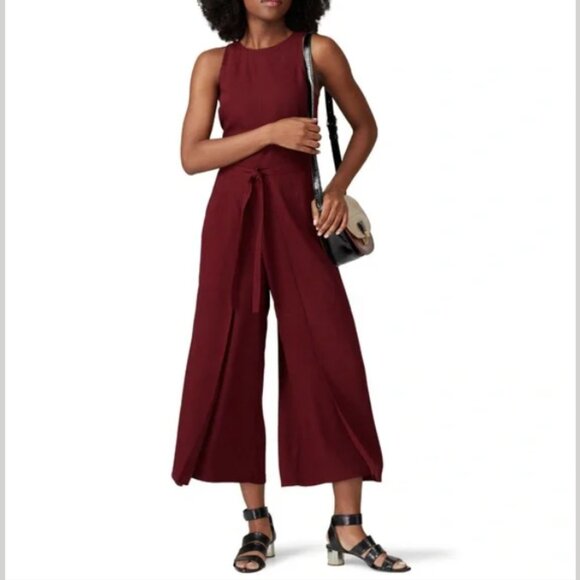 Joie Mairead Garnet Red	Sleeveless Wide Leg Jumpsuit - Size 10 - New with Tags - Picture 1 of 6